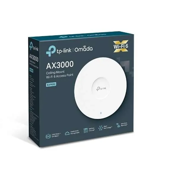 TP-Link EAP650 AX3000 Wi-Fi 6 Ceiling Access Point